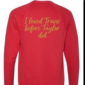 Bella Canvas Red Fleece Sweatshirt